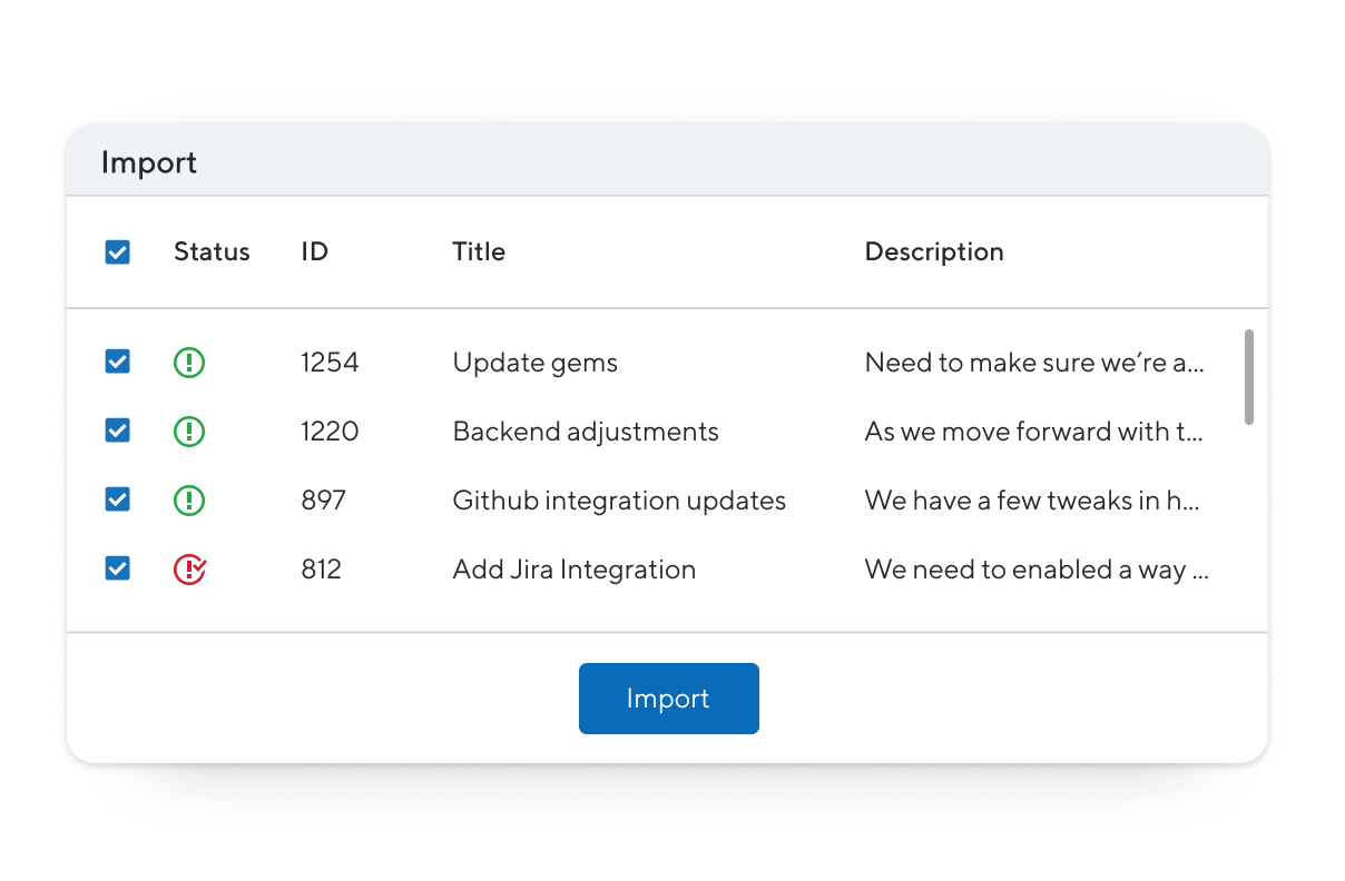 Import Directly from GitHub in ProductPlan