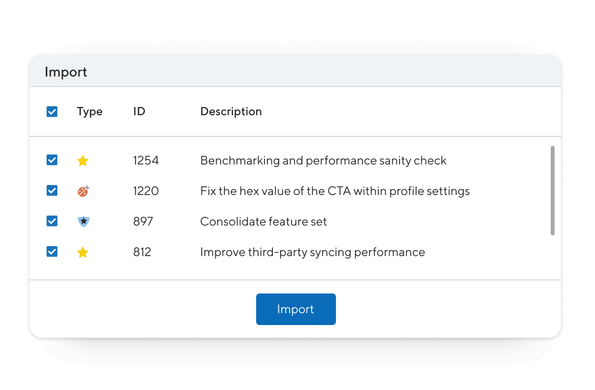 Import from PIvotal Tracker directly in ProductPlan